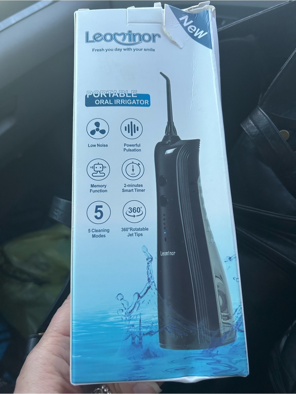 Leominor Portable Oral Irrigator - Black